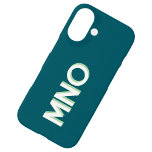 Modern Monogram Initial Drop Shadow iPhone 16 Hülle<br><div class="desc">Modernes,  minimalistisches Monogramm-Erstdesign,  das auf individuelle Wünsche umgestellt werden kann. Weiß auf aquamarin grünem Hintergrund mit einem hellapfelgrünen Tropfschatten.</div>