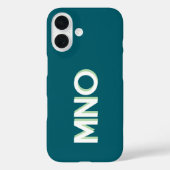 Modern Monogram Initial Drop Shadow Case-Mate iPhone Hülle (Rückseite)