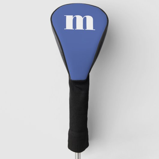 Modern Monogram Initial Golf Headcover (Vorderseite)