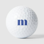 Modern Monogram Initial Golfball (Vorderseite)
