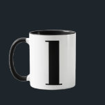 Modern Monogram Initial Letter l Black and White Tasse<br><div class="desc">Niedliches modernes l Monogramm in Schwarzweiß. Wenn Ihr bevorzugter Brief auf dieser Tasse nicht funktioniert,  lesen Sie bitte die Monogramm-Tasse für den gewünschten Brief oder kontaktieren Sie mich.</div>