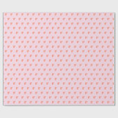 Modern Monogram Initial Letter Pastel Pink Orange Geschenkpapier (Flach)