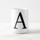 Modern Monogram Initial Letter Trendy Kaffeetasse (Mittel)