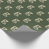 Modern Monogram Letter Schreibwriter Typografy Gre Geschenkpapier (Ecke)