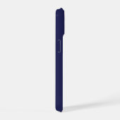 Modern Monogram Name Blue Pink iPhone 15 Hülle (Rechte Seite)