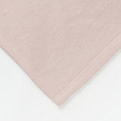 Modern Monogram Name Script Blank Pink Fleecedecke (Ecke)