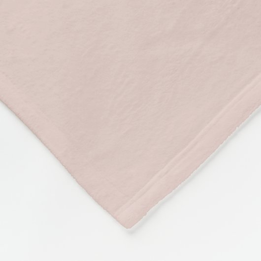 Modern Monogram Name Script Blank Pink Fleecedecke (Ecke)
