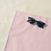Modern Monogram Name Script Blank Pink Strandtuch (Beispiel)