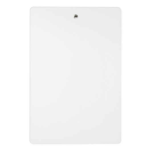 Modern Monogram Name Typografy Mini Clipboard Mini Klemmbrett (Rückseite)