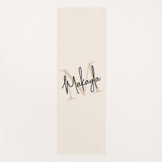 Modern Monogram Name  Yogamatte (Vorderseite)