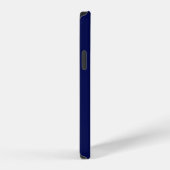 Modern Monogram Navy Blau iPhone Hülle (Rechte Seite)