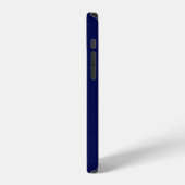 Modern Monogram Navy Blau iPhone Hülle (Linke Seite)