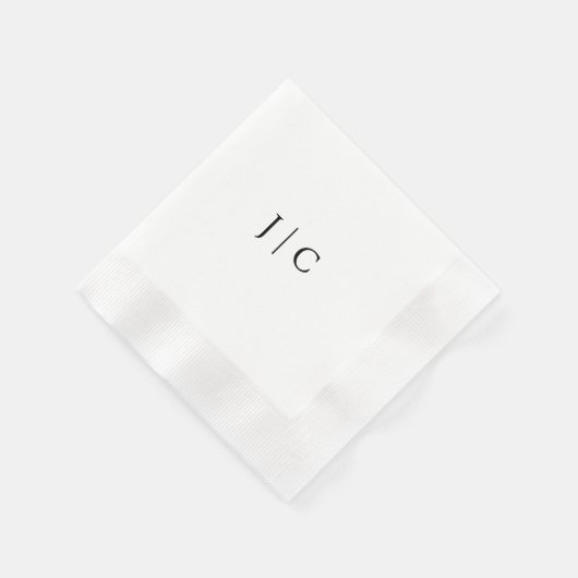 Modern Monogram Paper Napkin | ZUNEHMEND Serviette (Ecke)