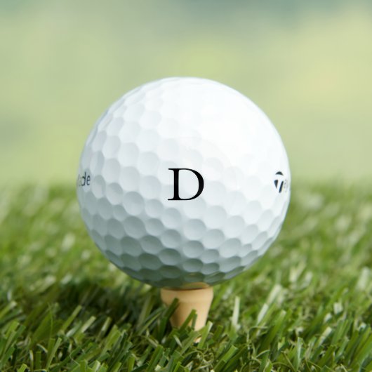 Modern Monogram Personalisiert Initial Simple Golfball (Insitu T-Shirt)