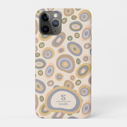 Modern Monogram Phone Case – Abstract Design (Rückseite)