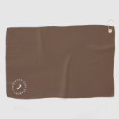 Modern Monogram Pinecone Golf Handtuch (Horizontal)
