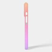 Modern Monogram Pink Lilac Ombre Case-Mate iPhone Hülle (Rückseite / Links)