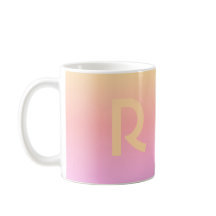 Modern Monogram Pink Lilac Peach
