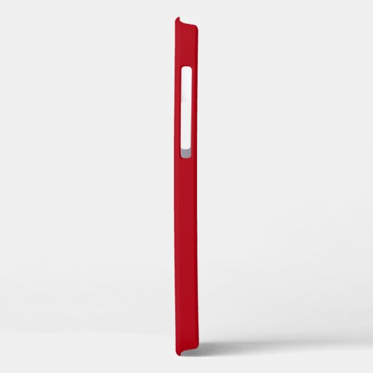 Modern Monogram Red Case-Mate iPhone Hülle (Rückseite / Links)