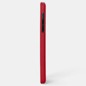 Modern Monogram Red Case-Mate iPhone Hülle (Hinten/Links)