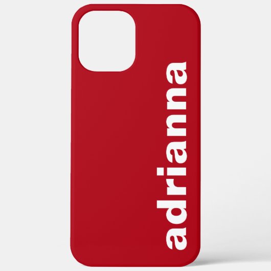 Modern Monogram Red Case-Mate iPhone Hülle (Rückseite)