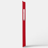 Modern Monogram Red Case-Mate iPhone Hülle (Rückseite / Links)