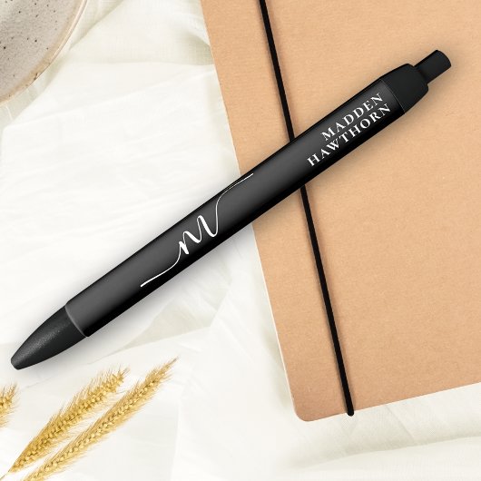 Modern Monogram Script Calligrafy Initial Name Kugelschreiber