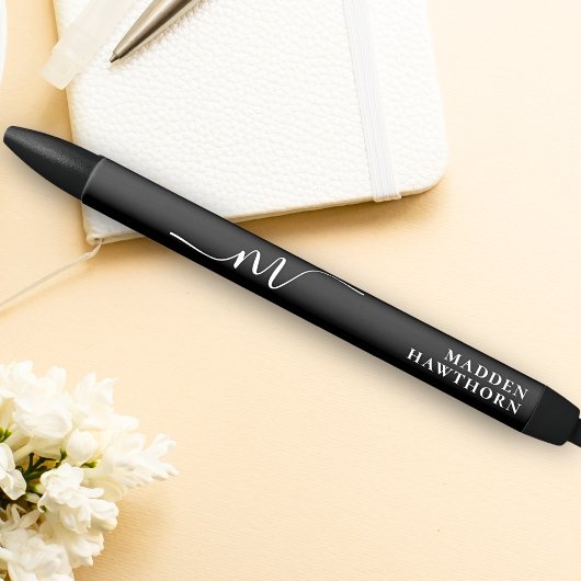 Modern Monogram Script Calligrafy Initial Name Kugelschreiber