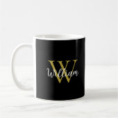 Modern Monogram Script Name Kaffeetasse (Links)