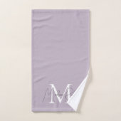 Modern monogram Script name logo lavender Badhandtuch Set (Handtuch)