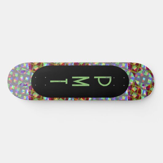 Modern Monogram Skateboard (Horizontal)