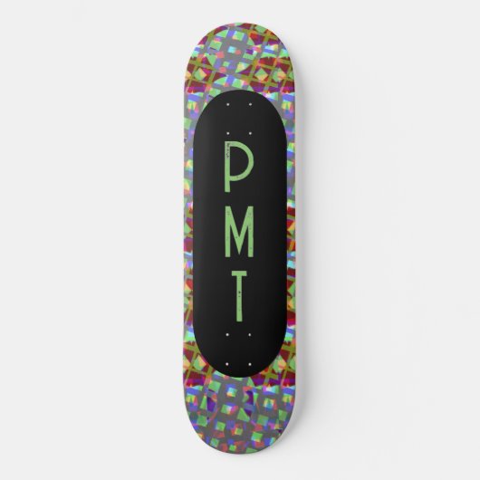 Modern Monogram Skateboard (Vorderseite)