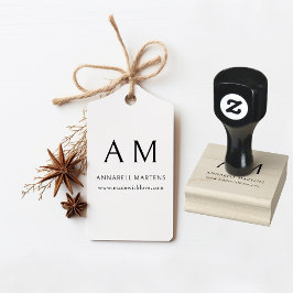 Modern, Monogram, Stamp Gummistempel