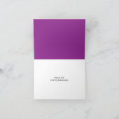 Modern Monogram Thank You Card Dankeskarte (Innenseite)