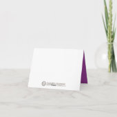 Modern Monogram Thank You Card Dankeskarte (Rückseite)