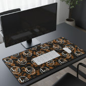 Modern Monogram Tortoise Shell Print Schreibtischunterlage