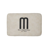 Modern Monogram Your Name "Create your own" Badematte (Vorderseite)
