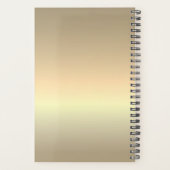 Modern Monogram Zebra Print Planer (Rückseite)