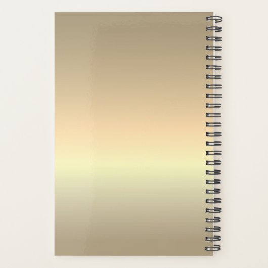 Modern Monogram Zebra Print Planer (Rückseite)