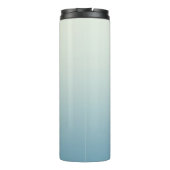 Modern Monogramm Anfangsname Aquamarin Aqua Gradie Thermosbecher (Rückseite)