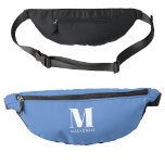 Modern Monogramm - Anfangsname Bauchtasche<br><div class="desc">Moderne Typografie minimalistisch Monogramm Initialdesign,  das zu personalisieren geändert werden kann.</div>