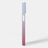 Modern Monogramm Anfangsname Pink Blue Gradient Case-Mate iPhone Hülle (Rückseite / Rechts)