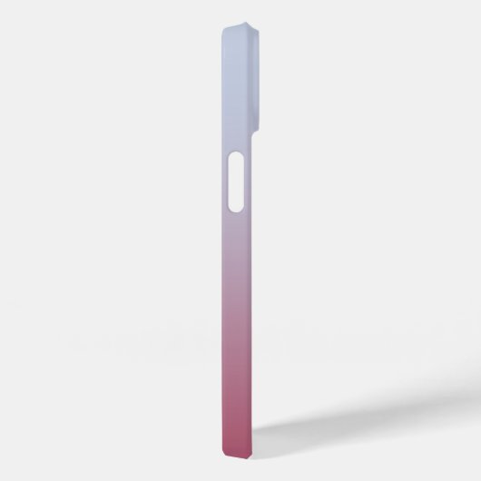 Modern Monogramm Anfangsname Pink Blue Gradient Case-Mate iPhone Hülle (Rückseite / Rechts)