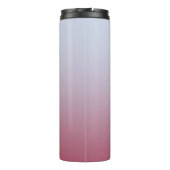Modern Monogramm Anfangsname Pink Blue Gradient Thermosbecher (Rückseite)