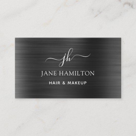 Modern Monogramm - Anfangsname Visitenkarte (Vorderseite)