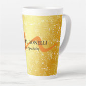 Modern monogramm erste berufliche Goldfarbe Milchtasse (Rechte Ecke)