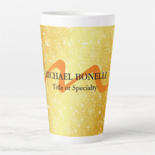 Modern monogramm erste berufliche Goldfarbe Milchtasse