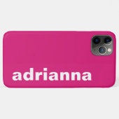 Modern Monogramm Hot Pink Case-Mate iPhone Hülle (Rückseite (Horizontal))