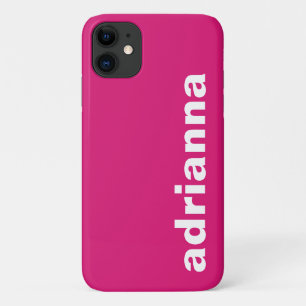 Modern Monogramm Hot Pink Case-Mate iPhone Hülle