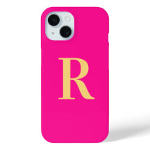 Modern Monogramm Hot Pink